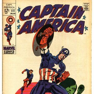 NIB Marvel Comics Roomscapes Repositionable Poster Capt. America #111, 36" x 24"